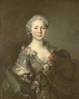 Louis Tocque Portrait of mademoiselle de Coislin Norge oil painting art